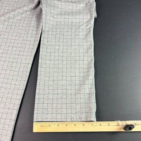 Betabrand Pull On Dress Yoga Pants Women's 35x26* Straight Grey Check Tag XL P - Picture 11 of 16